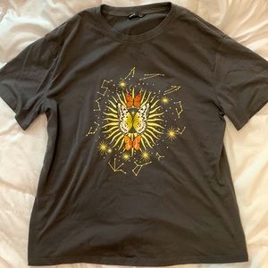 SHEIN Butterfly & Constellation Shirt